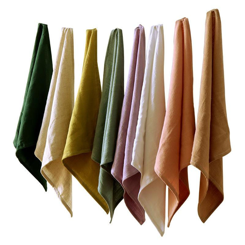 Thumbnail: Larnia Plain Cotton Linen Cloth Napkins