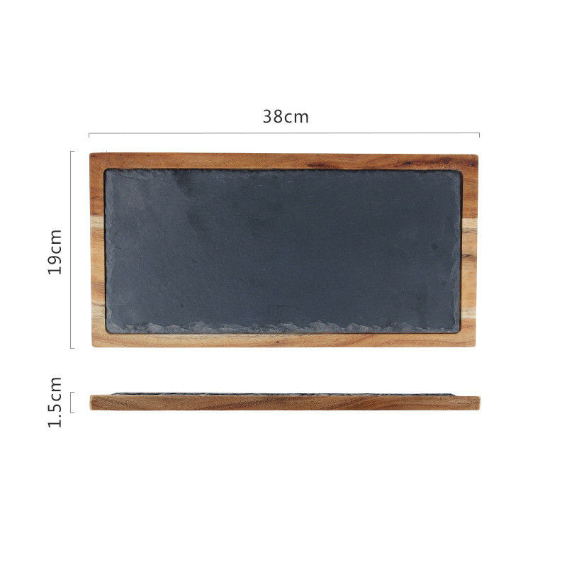 Thumbnail: Natural Handmade Wood and Slate Serving Platters