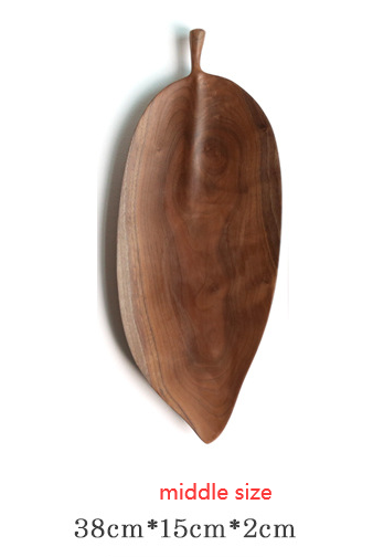 Thumbnail: Greek Island Handcrafted Wood Leaf Trays