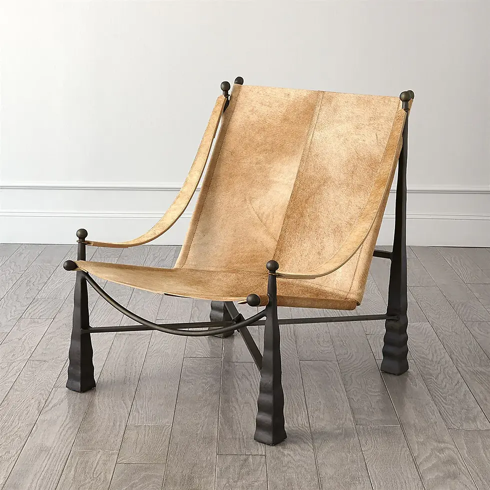 Thumbnail: Paralia Hide Chair and Ottoman