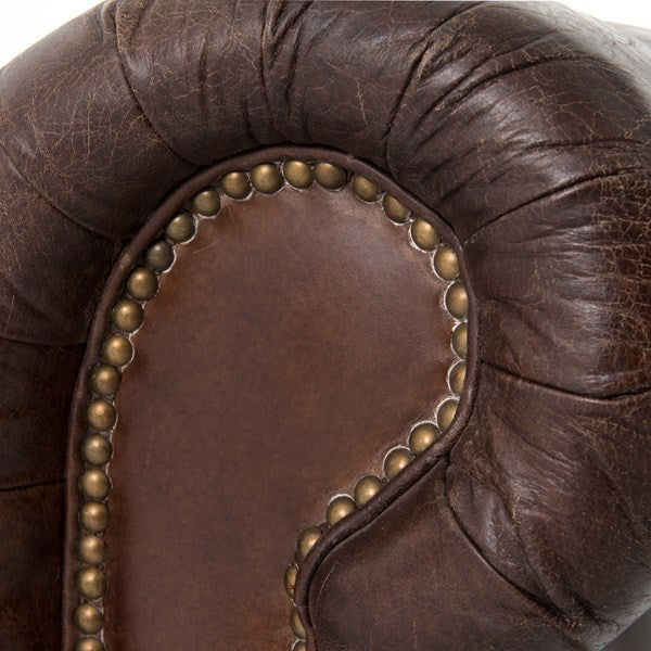 Thumbnail: Masone Leather Chesterfield Sofa