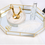 Thumbnail: Italian Palazzo Gold and Glass Geometric Trays