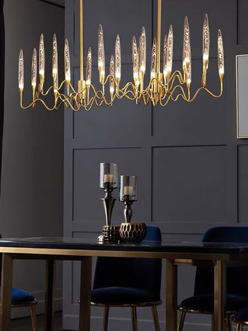 Luxe Gold and Crystal Chandlier