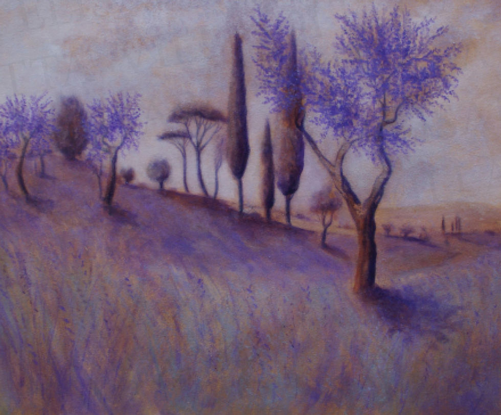 Paesaggio - Purple Collection Wall Art