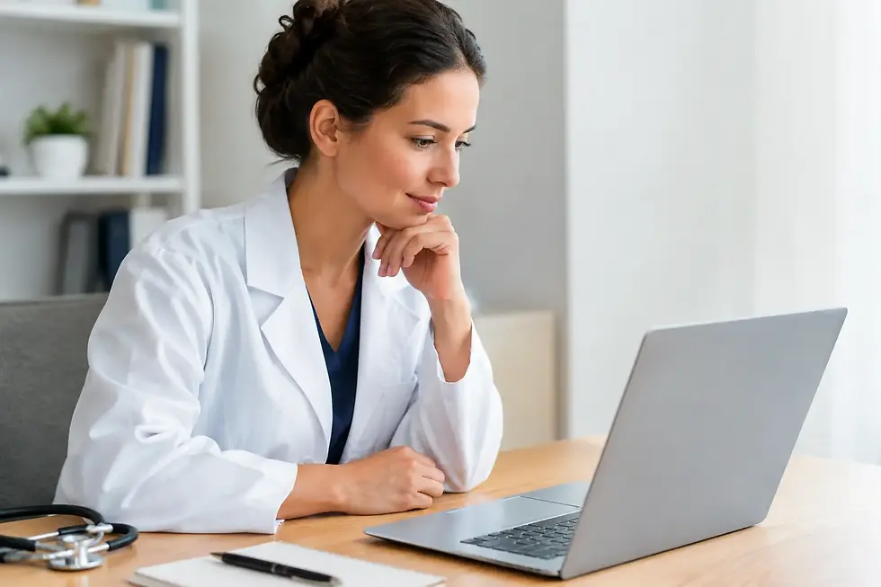 Avaliação de curso ACT online com critérios clínicos