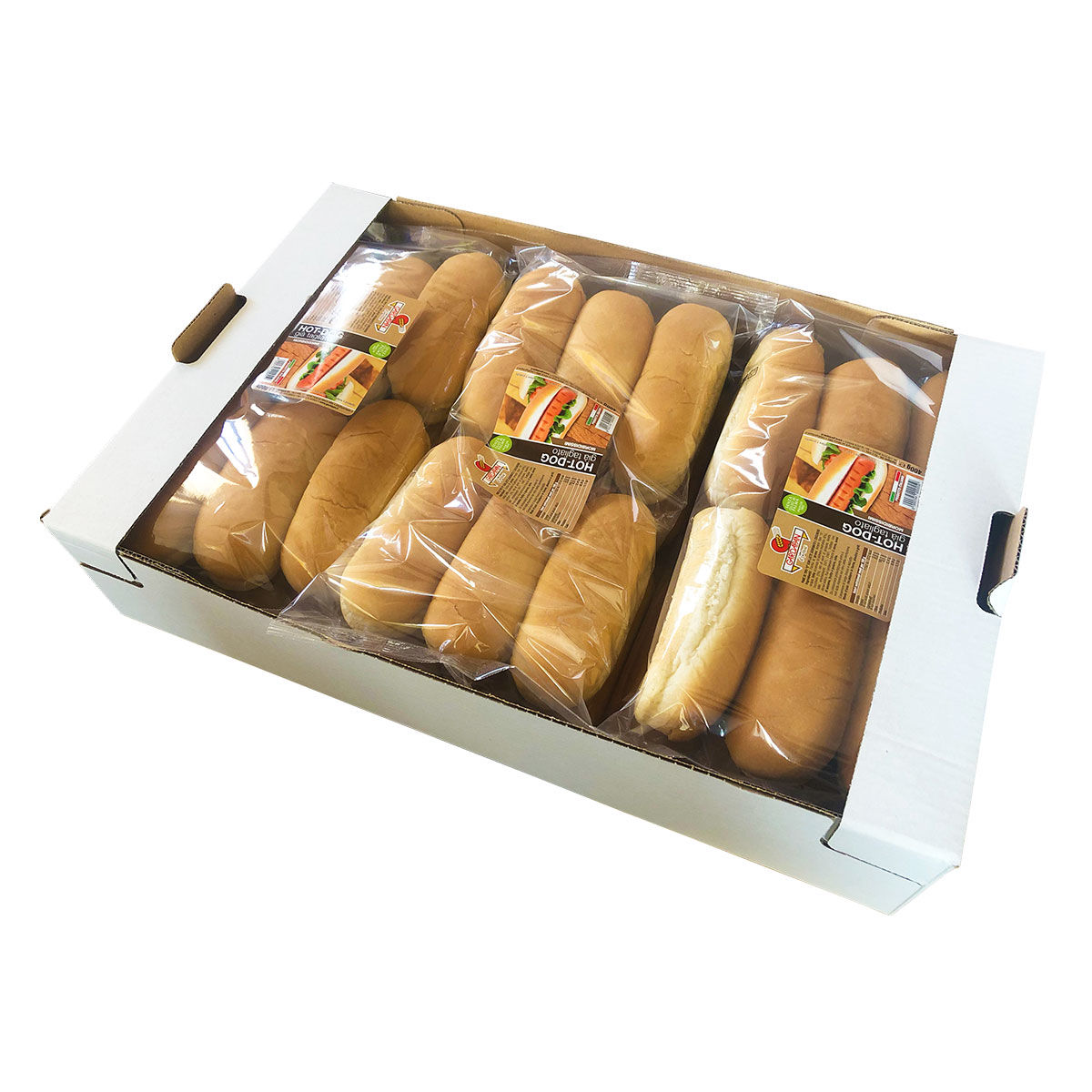 PANE PER HOT DOG (8 conf. da 4 pz)