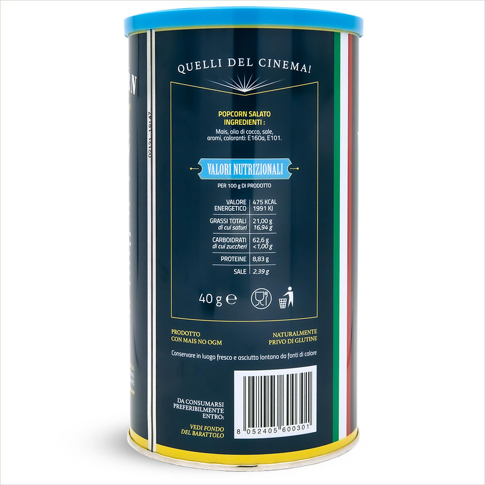 Miniatura: BARATTOLO POPCORN GOLD PREMIUM - SALATO (24 pz)