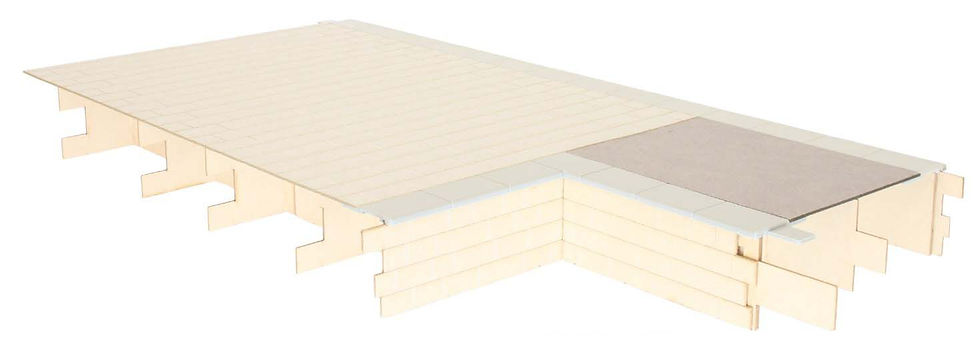 Kitmaster Genesis Platform Bay LH Stone Face/Tarmac Top