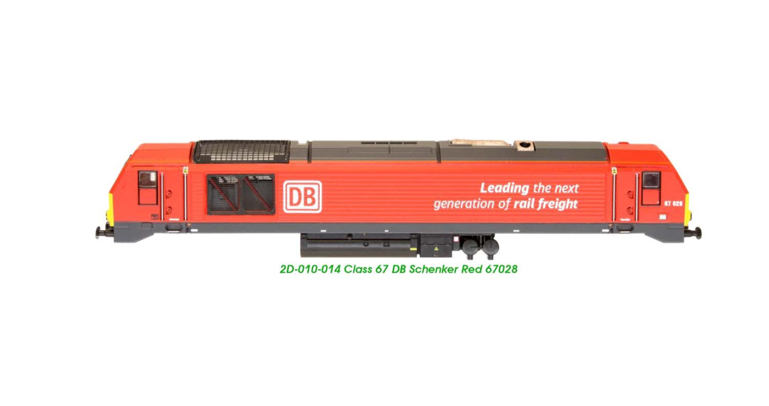 Class 67 028 DB Schenker Red