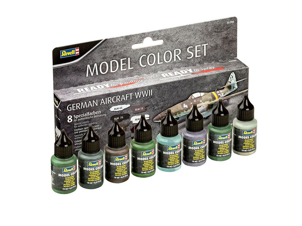 *Acrylic Paint Set 'Aqua' WWII German Aircraft (8 x 17ml)