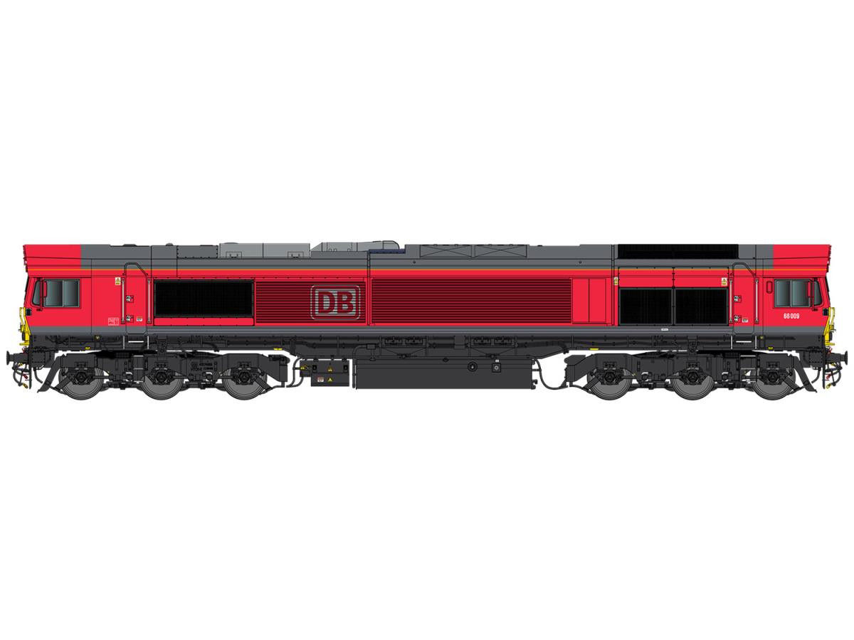 #*# Deluxe Class 66 009 DB Cargo Red (DCC-Sound)