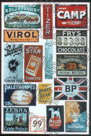 #D# Enamel Advert Signs