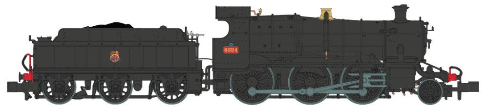 #*# 43xx 2-6-0 Mogul 6324 BR Early Black