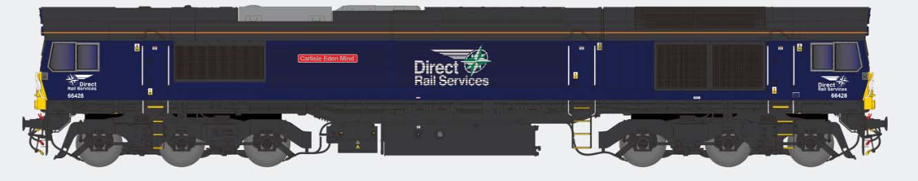 Class 66 428 'Carlisle Eden Mind' DRS (DCC-Fitted)
