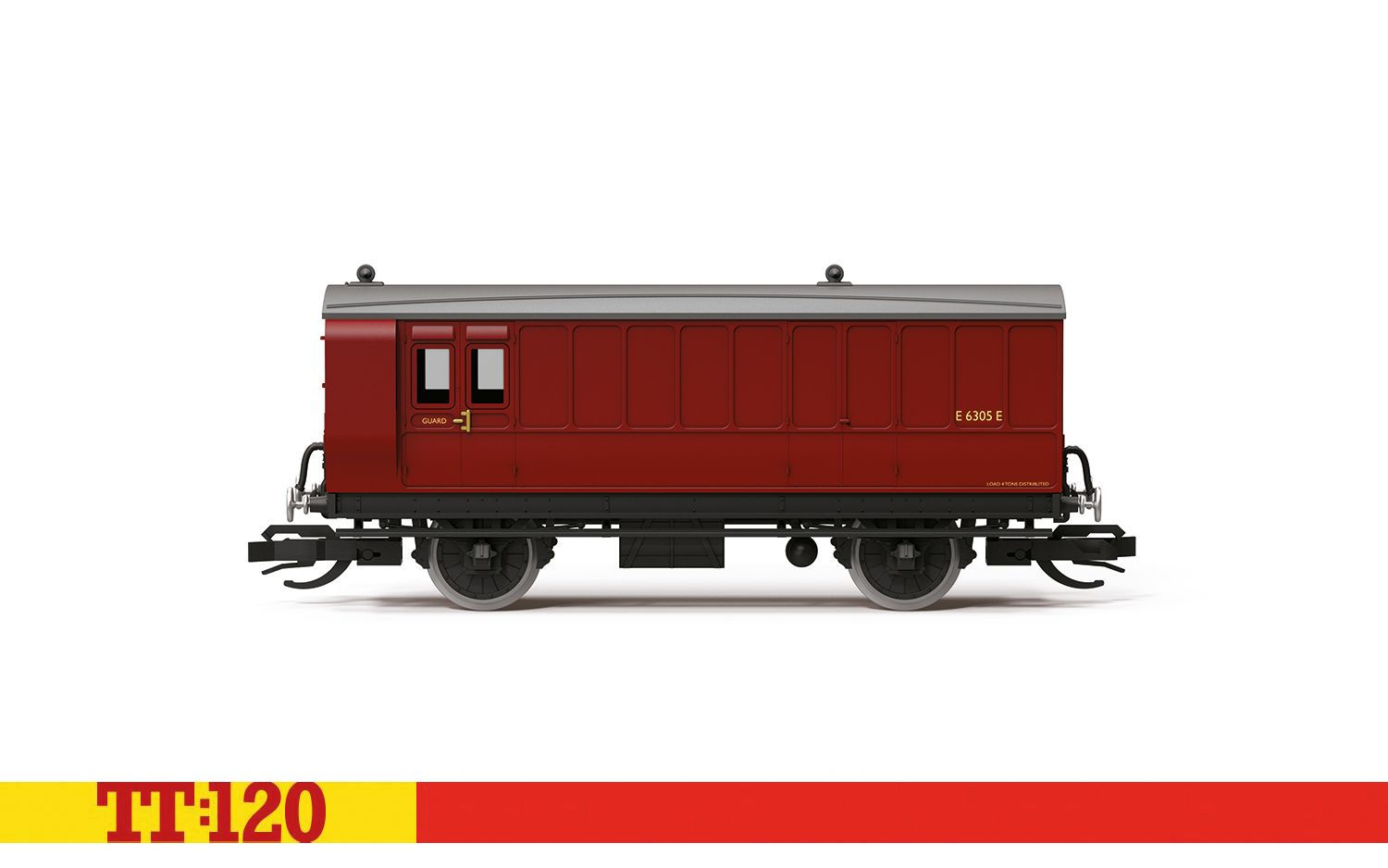 BR 4 Wheel Coach 3rd Class Brake Baggage