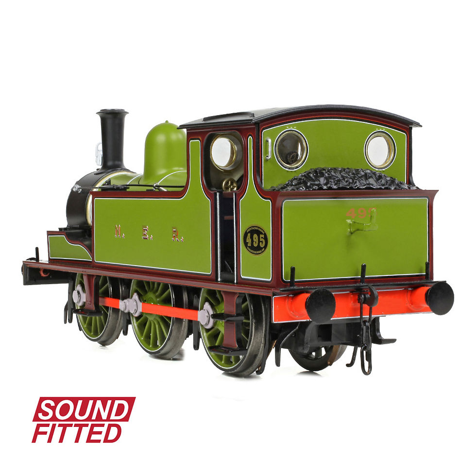 Thumbnail: NER E Tank 495 NER Lined Green & Maroon SOUND FITTED