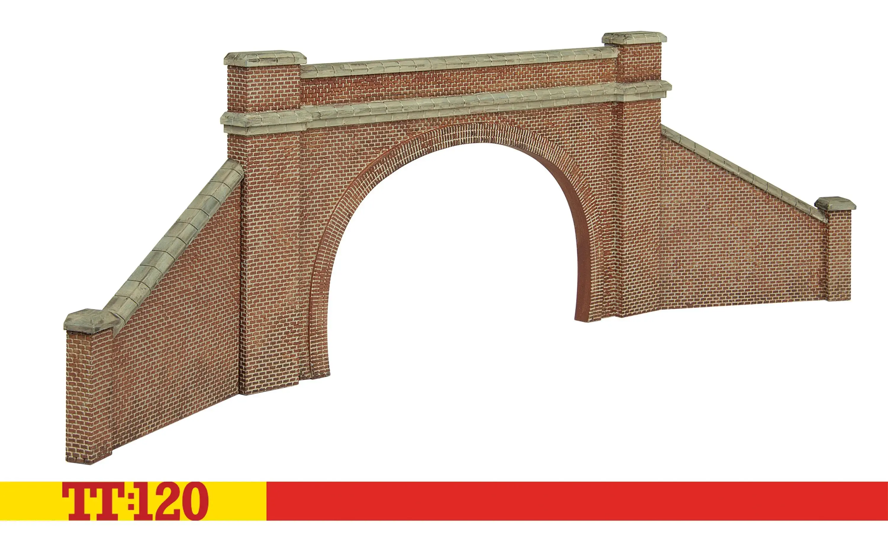#*# Double Tunnel Portals & Side Walls - Red Brick