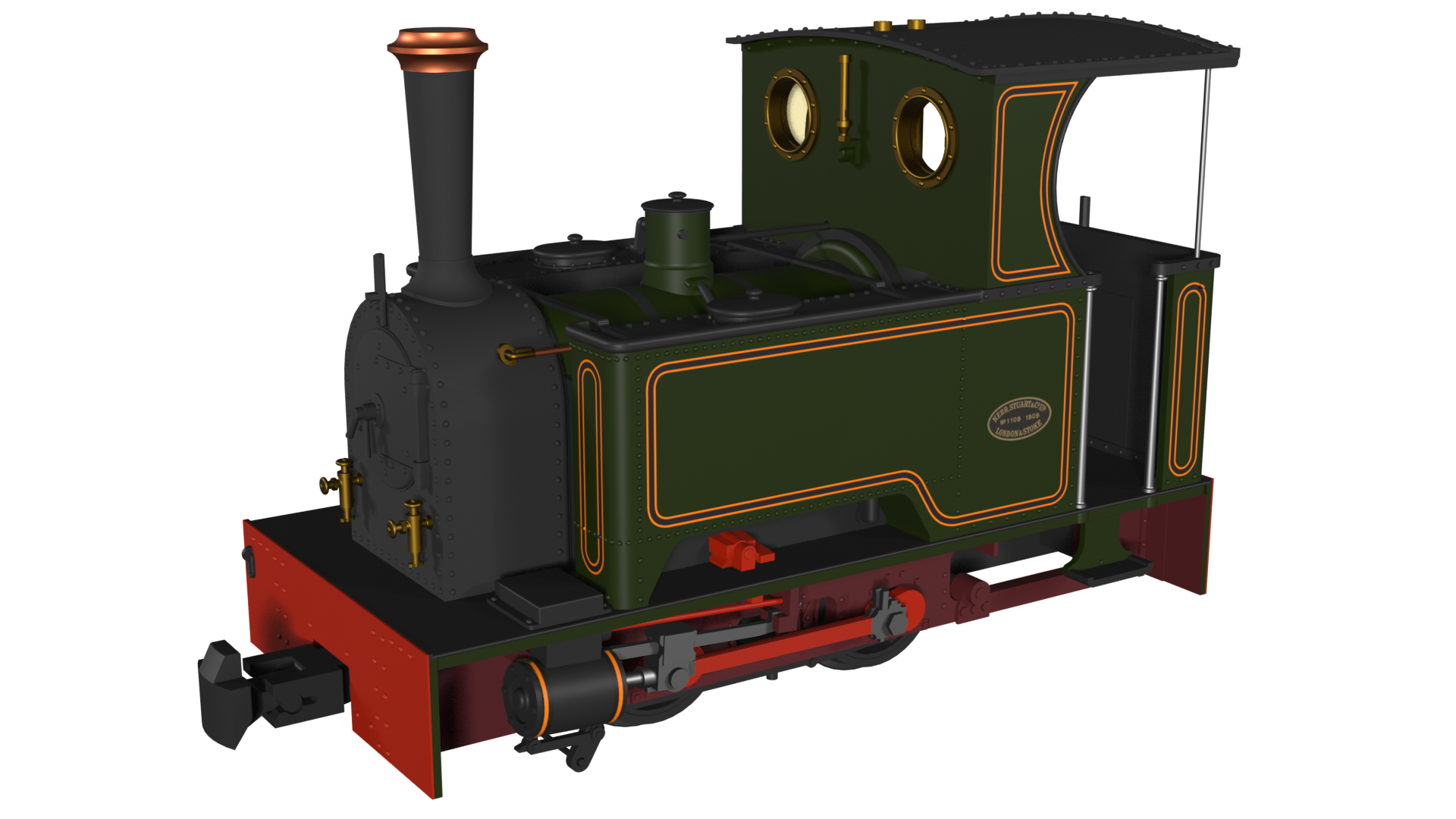 #*# Kerr Stuart 'What If' Short Tank Sirdar - Lined Green