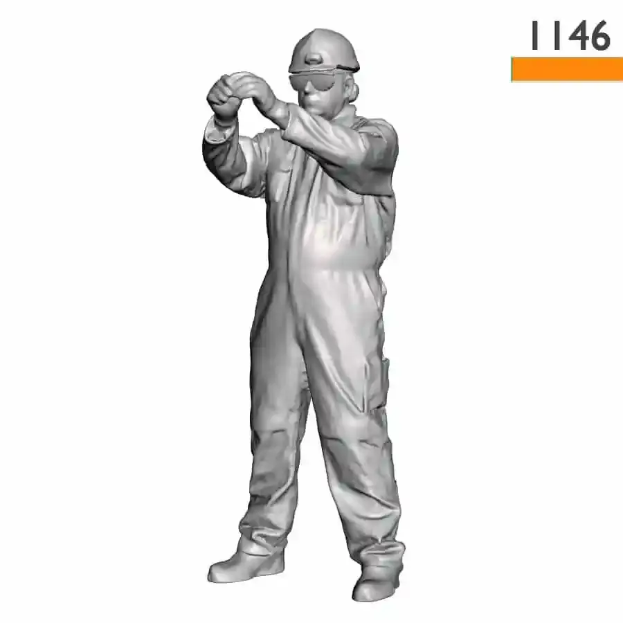 Engineer Working in a Cabinet