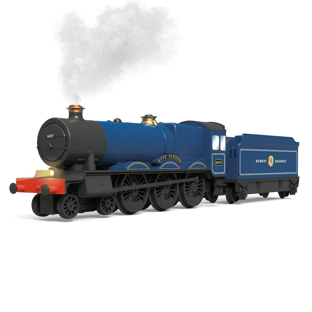 #*# Playtrains Blue Ranger Steam Train with steam