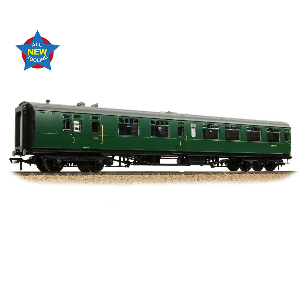 #*# SR Bulleid Brake Composite Corridor 10" Vents BR (SR) Green