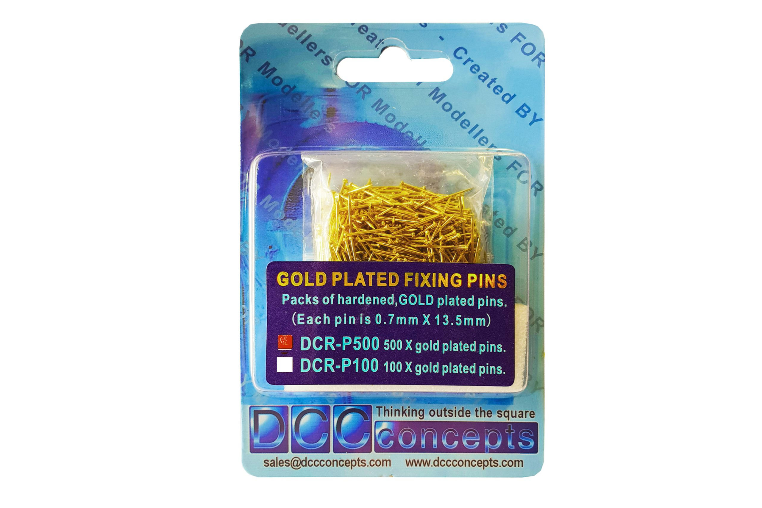 Pack of 500 Gold Plated Pins