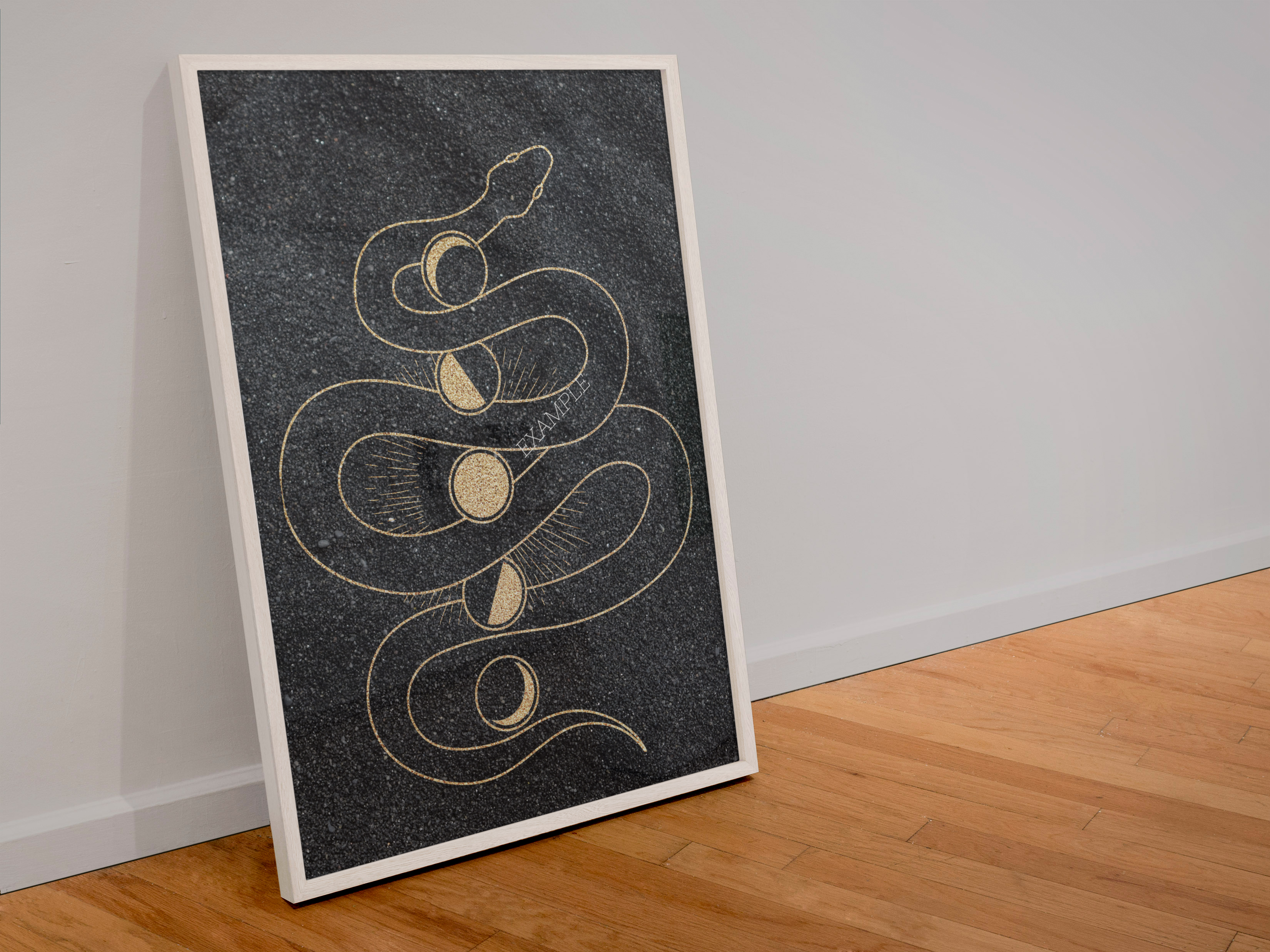 snake and moon