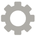 Gray Gear Icon