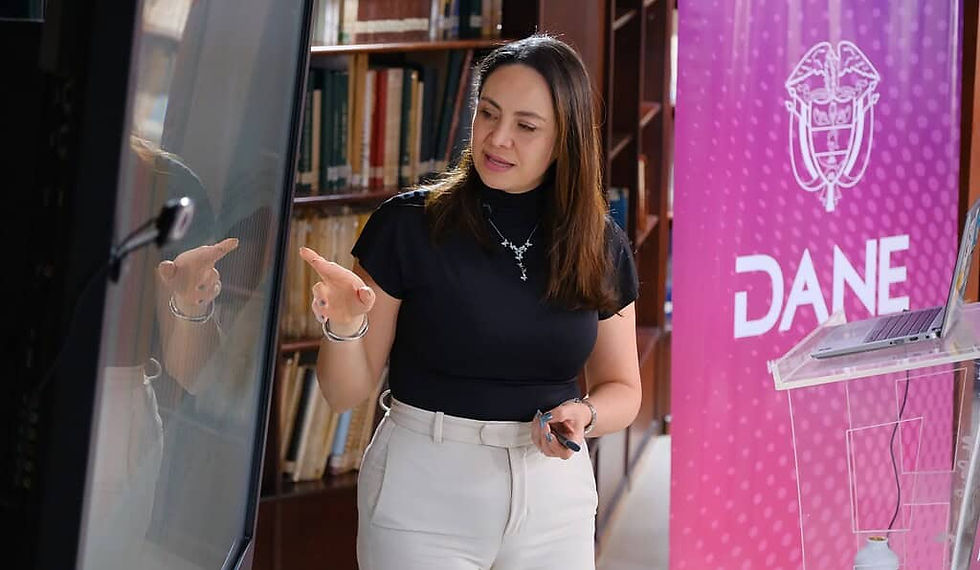 La directora del DANE, Piedad Urdinola, dio a conocer las condiciones bajo las cuales un hogar se considera pobre. Foto: DANE