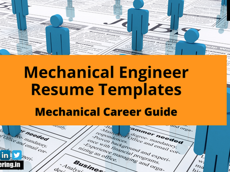 Mechanical Engineer Sample Resume & Templates | Mechanical Career Guide