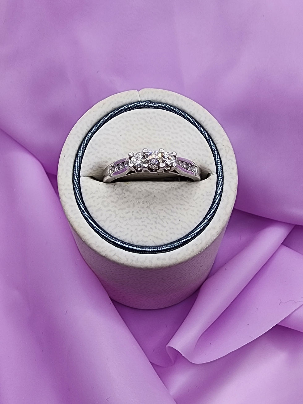 Thumbnail: 14k White Gold Ring with 0.75 CTW Diamond