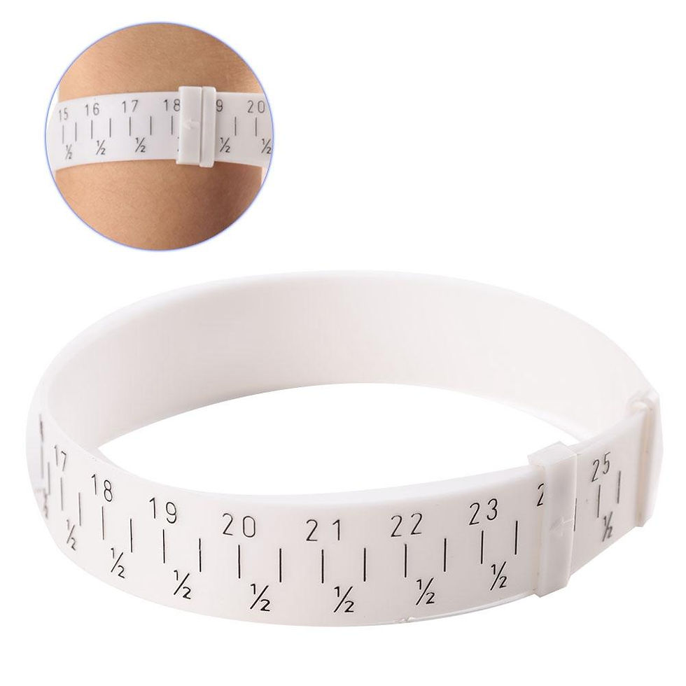 Thumbnail: 1Pc ABS Plastic Bracelet Bangle Gauge Sizer Jewelry