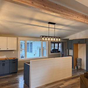 Kitchen Rebuild — Load-Bearing Wall Removal & Open Island Design