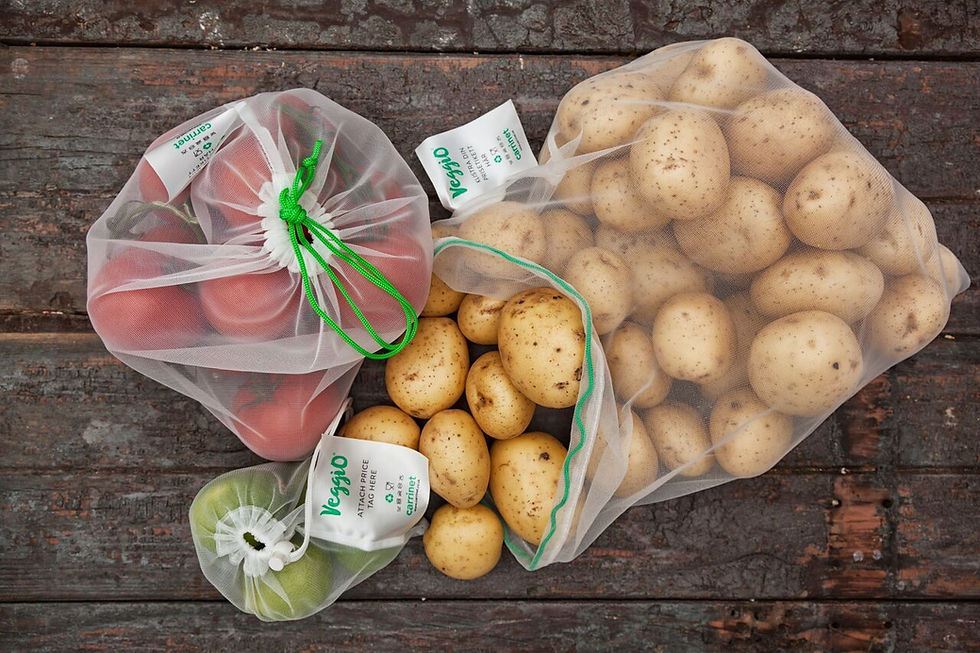 Thumbnail: Reusable Food Storage Bags - 3 Pack - Carrinet Veggio