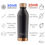 Thumbnail: Insulated Water Bottle - 500ml - OneBottle™ VIP Black - ROOT7