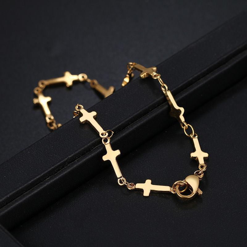 Thumbnail: Cross Christian Bracelet
