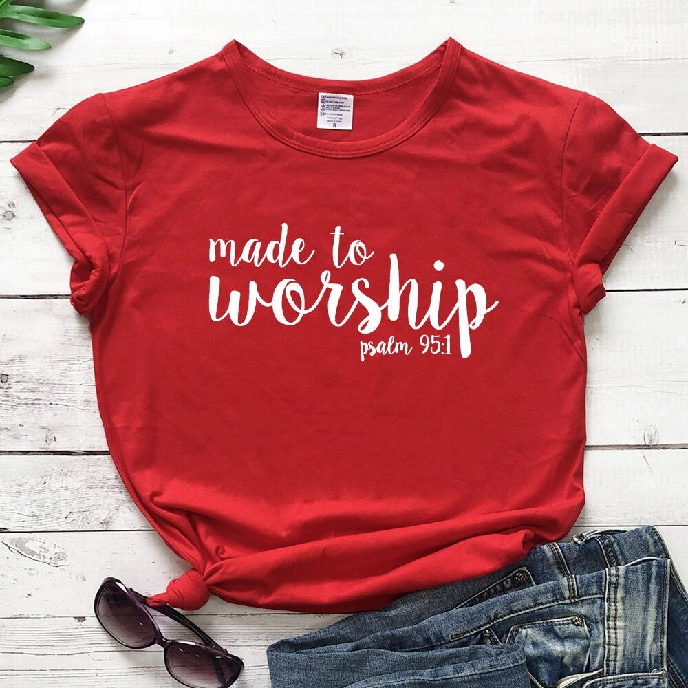 made to worship Christian T-shirt
