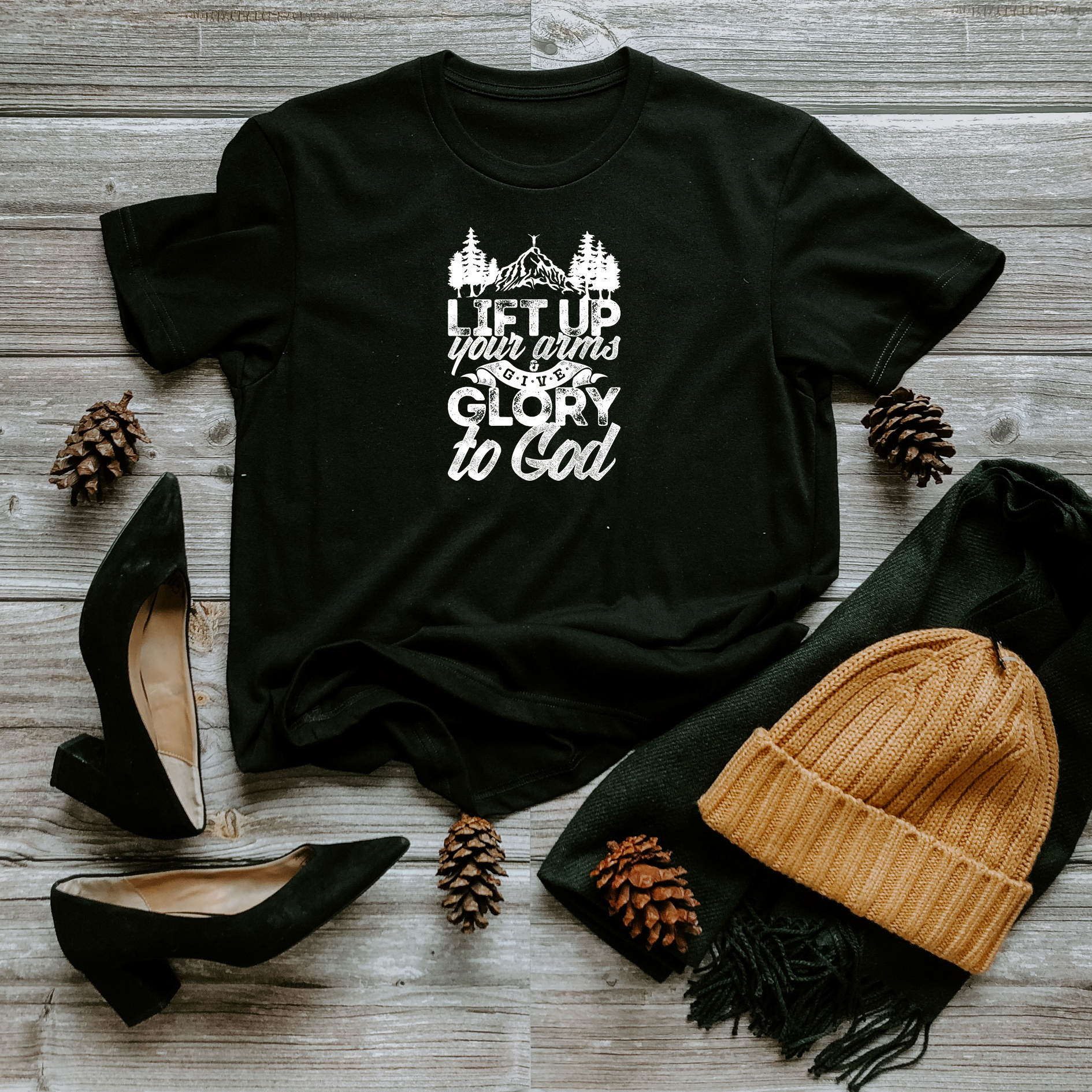Lift Up Your Arm Christian T-shirt
