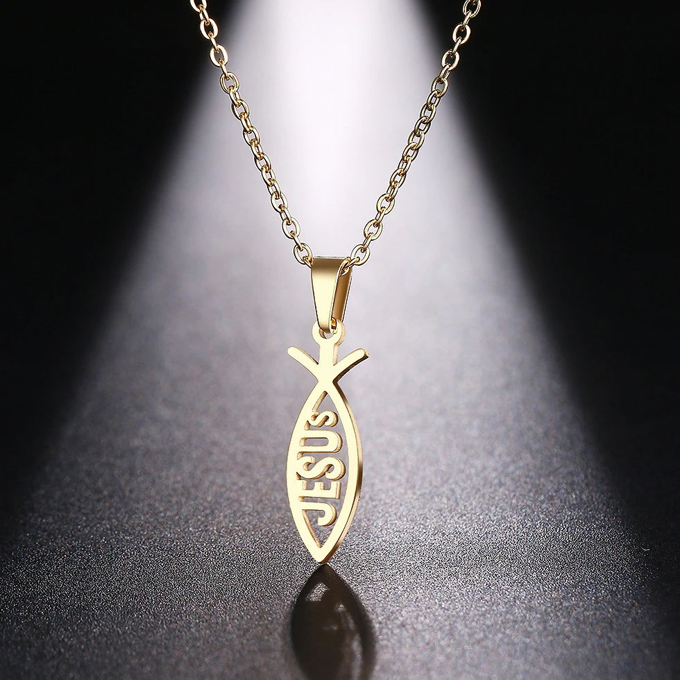 Thumbnail: Jesus Fish Christian Necklace