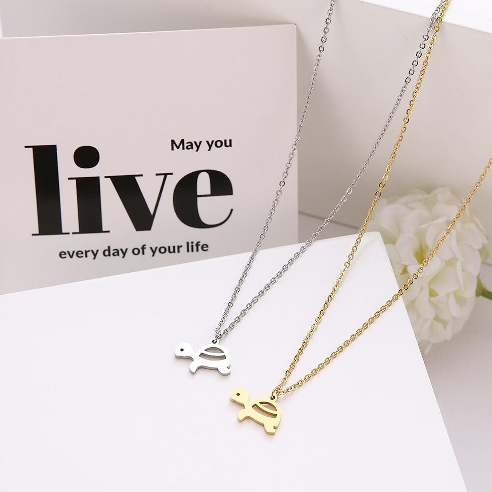 Thumbnail: Cute Turtle Necklace