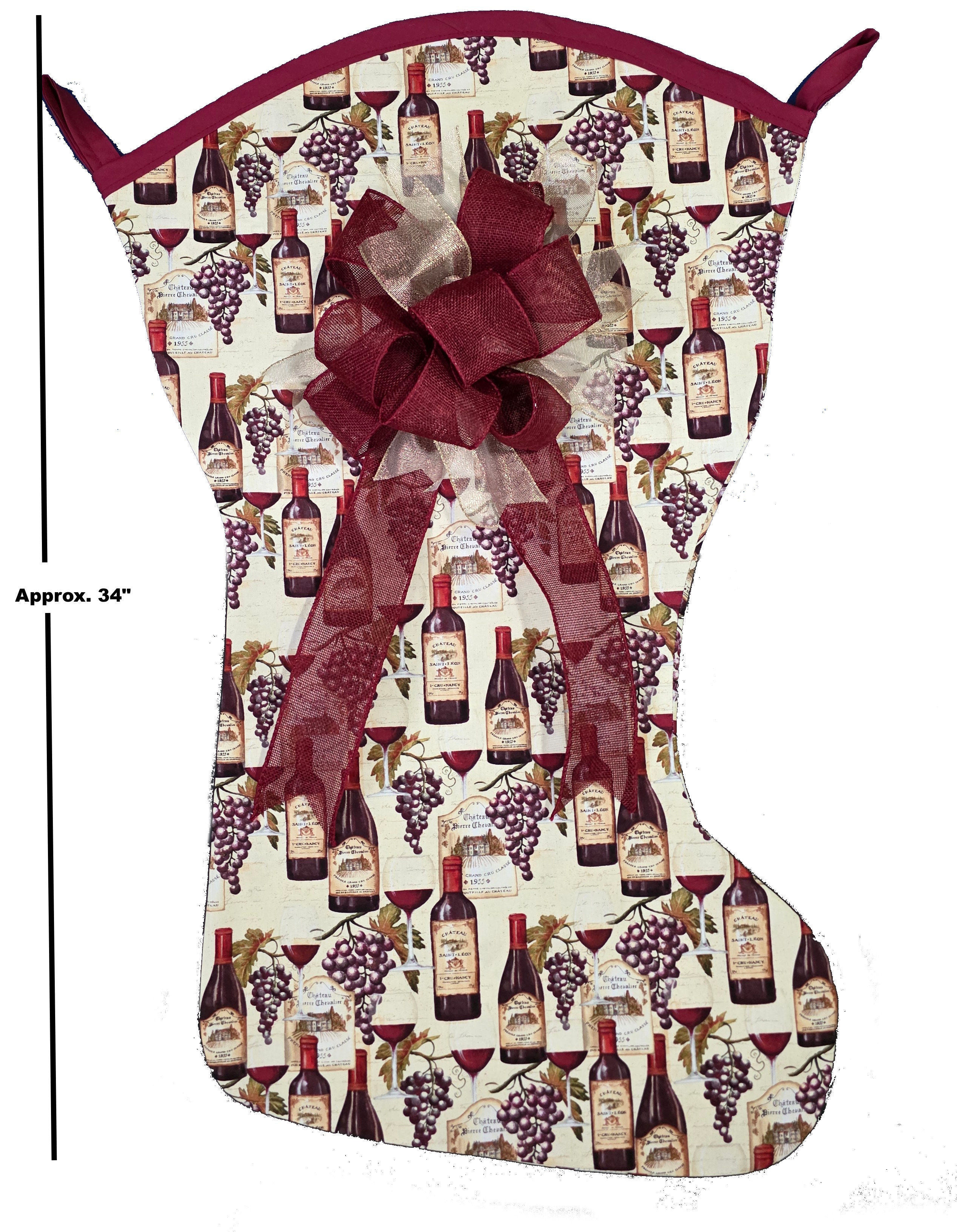 Wine Christmas Stocking