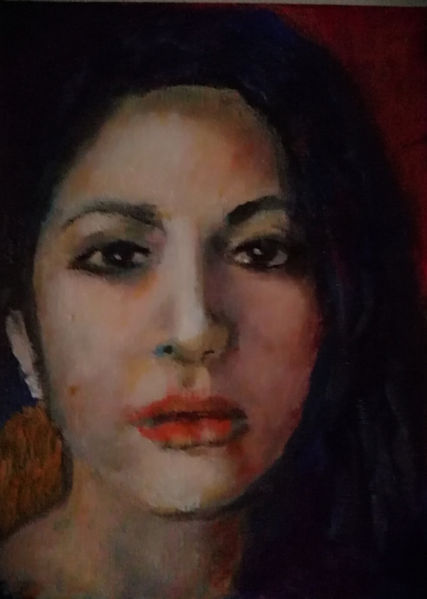 ALONDRA IN THE DARK Oil on canvas 35cm x 25cm.jpg