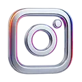 Logo Instagram cromato