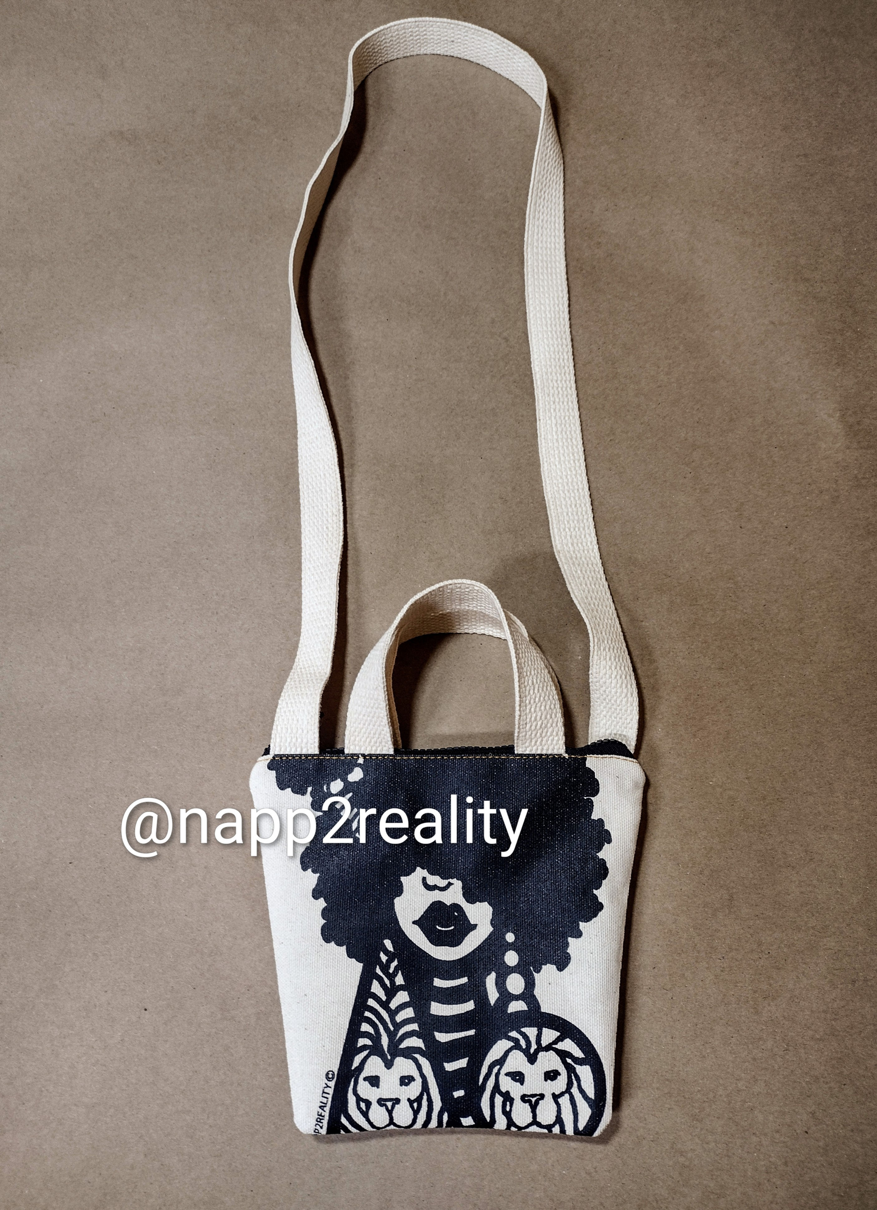 Puffrobulous Canvas Mini Satchel Tote