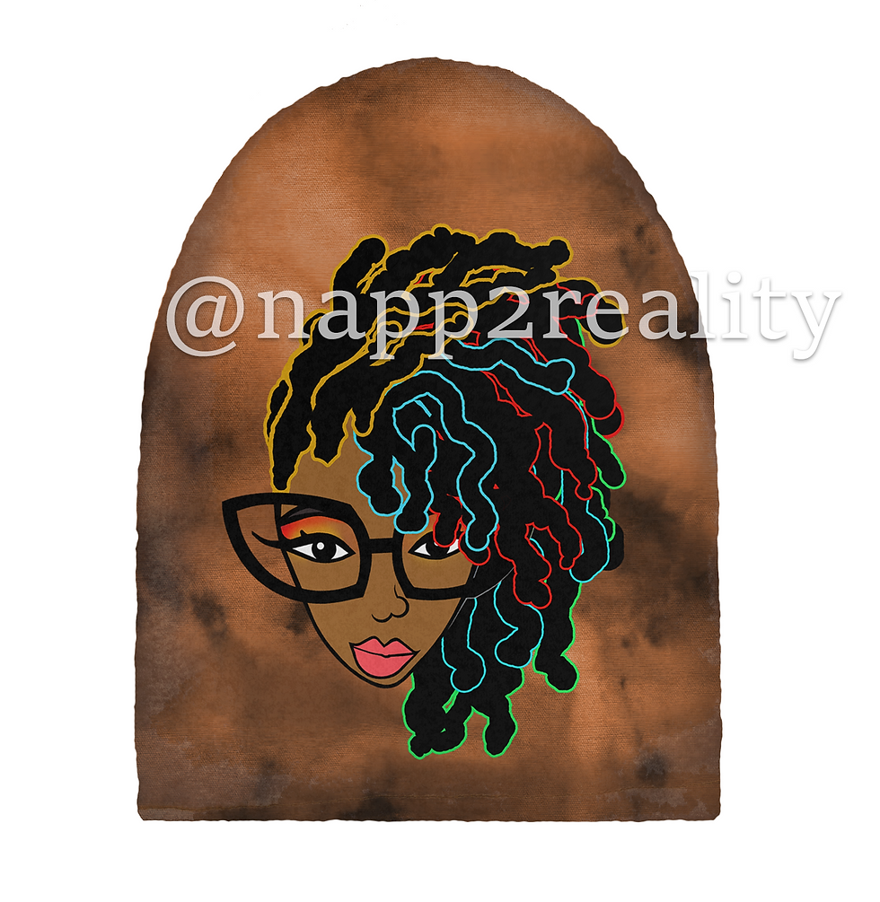 Loc Genius Tie Dye Beanie with Hair Protection Lining