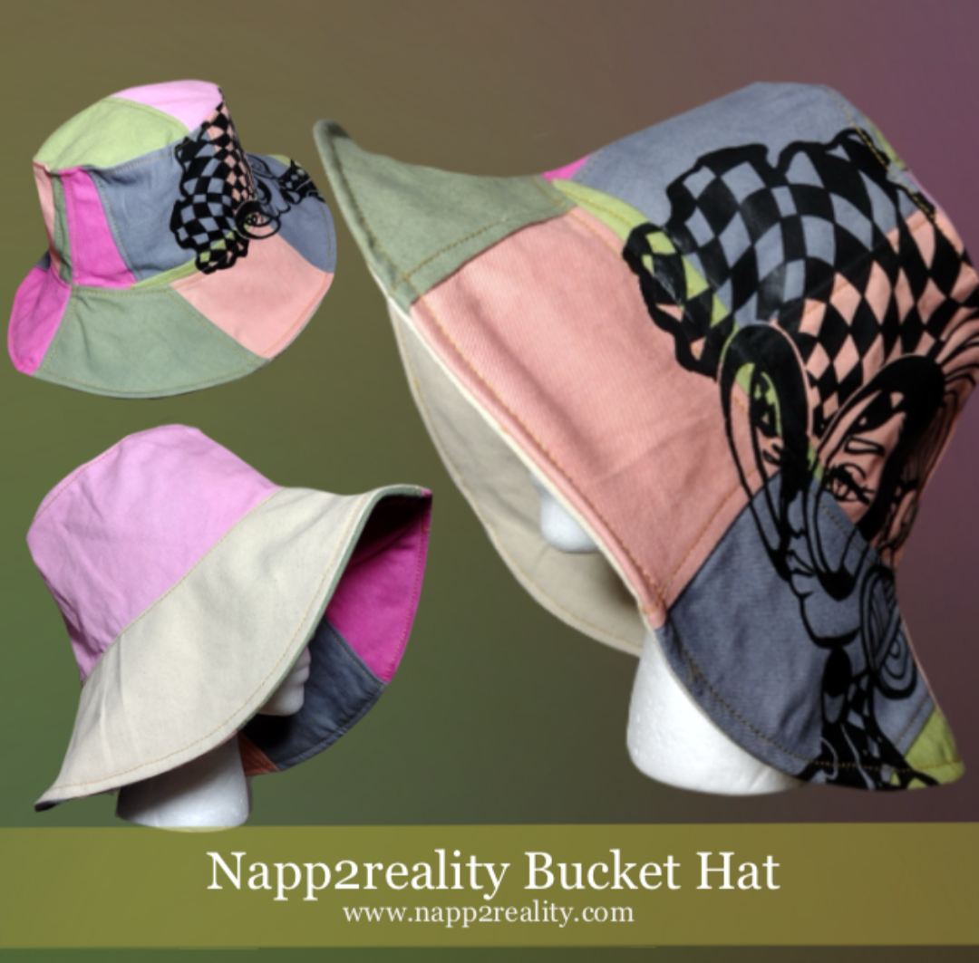 Fly Warrior 2.0 Denim Patchwork Bucket Hat
