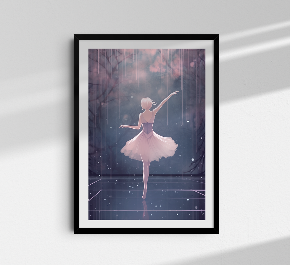 Miniatura: quadro decorativo "Bailarina 6"