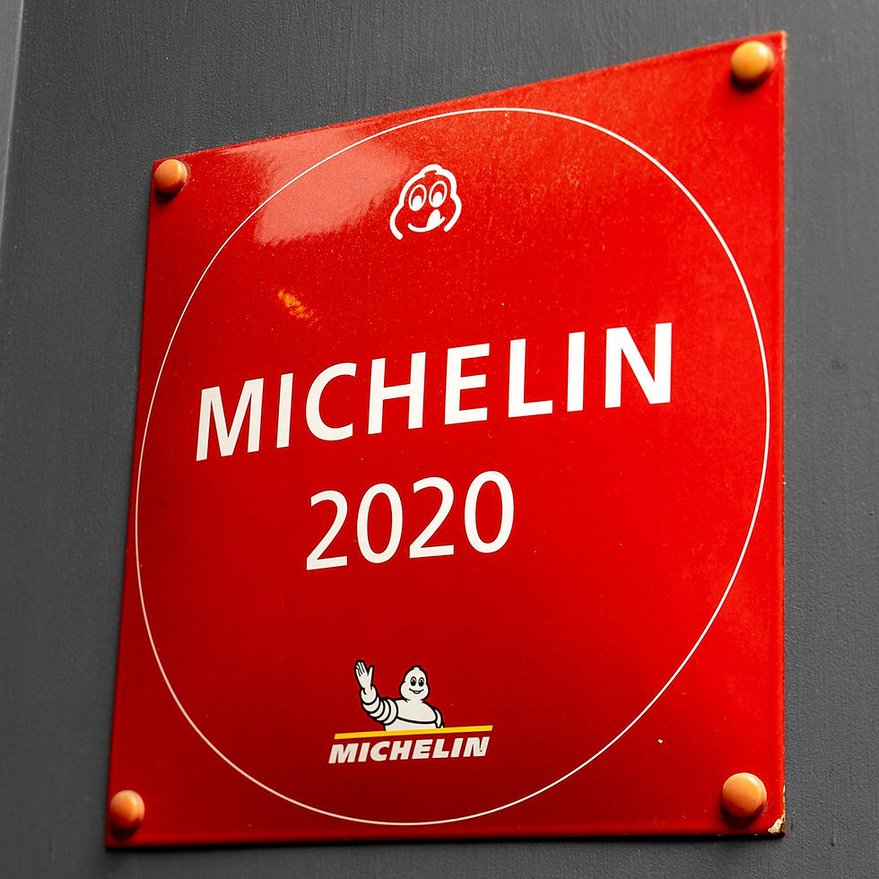 Michelin recognition plaque 2020 at Tomiño Taberna Gallega Spanish restaurant NYC