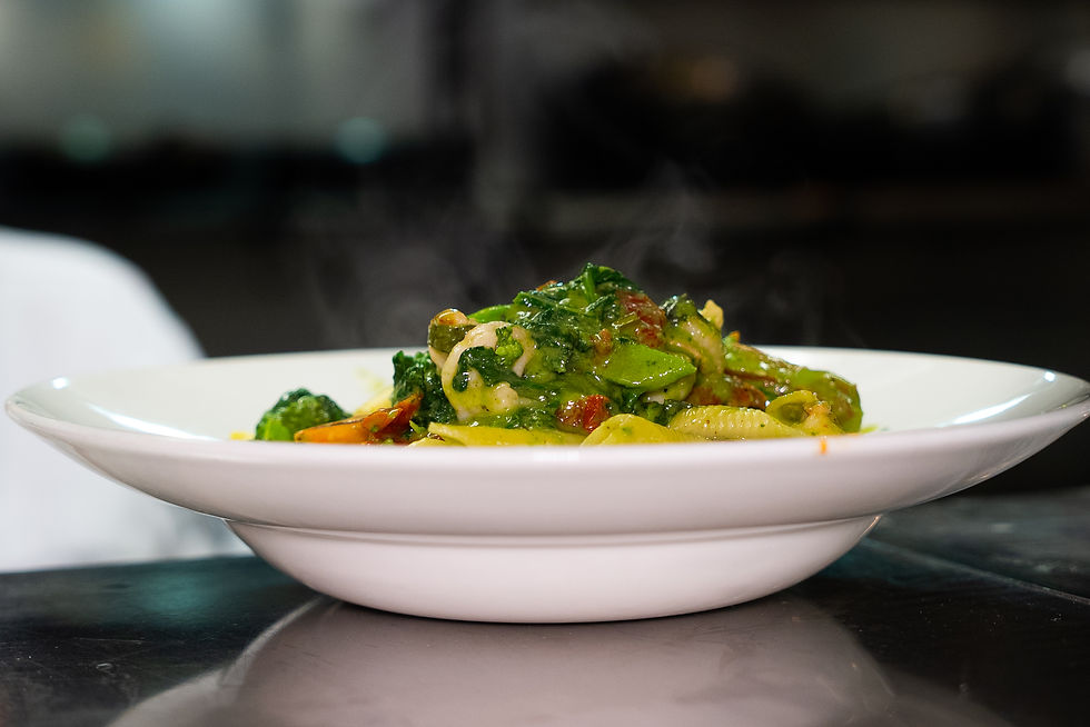 Delicious pasta with vegetables