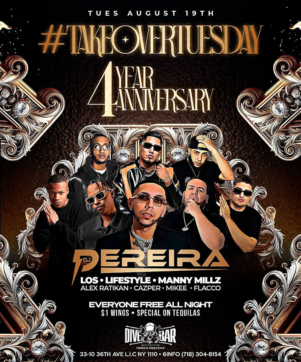 Takeover Tuesday 4 Year Anniversary at Dive Bar BK  – August 19th